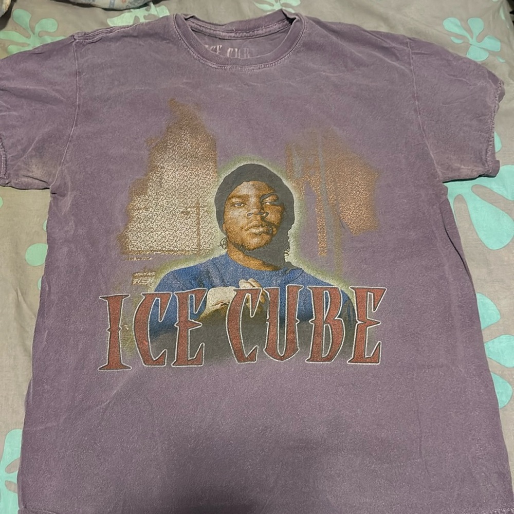 Purple Ice Cube Graphic T-shirt